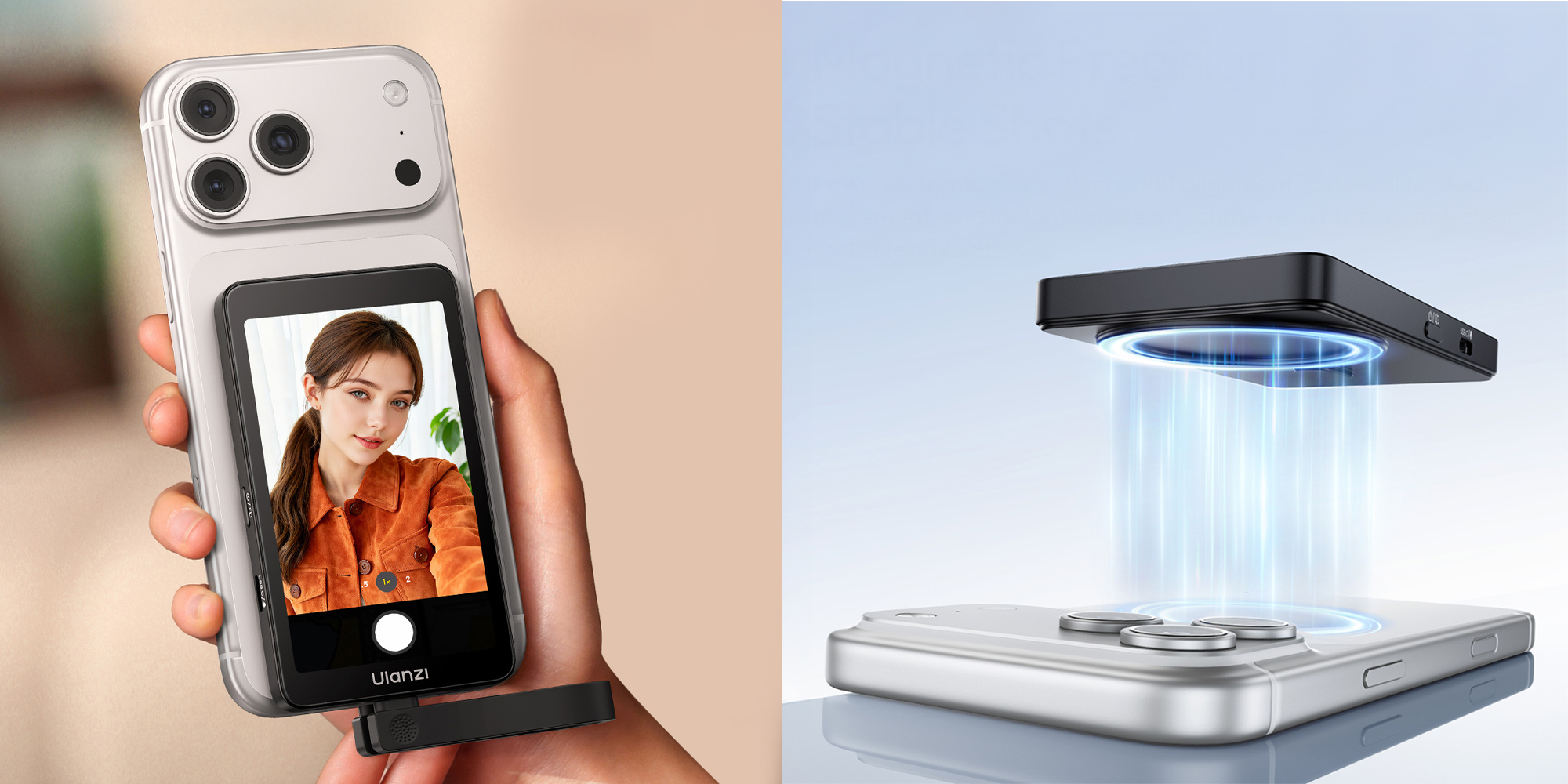 width=100% Monitor podglądowy Ulanzi VM1 do smartfona